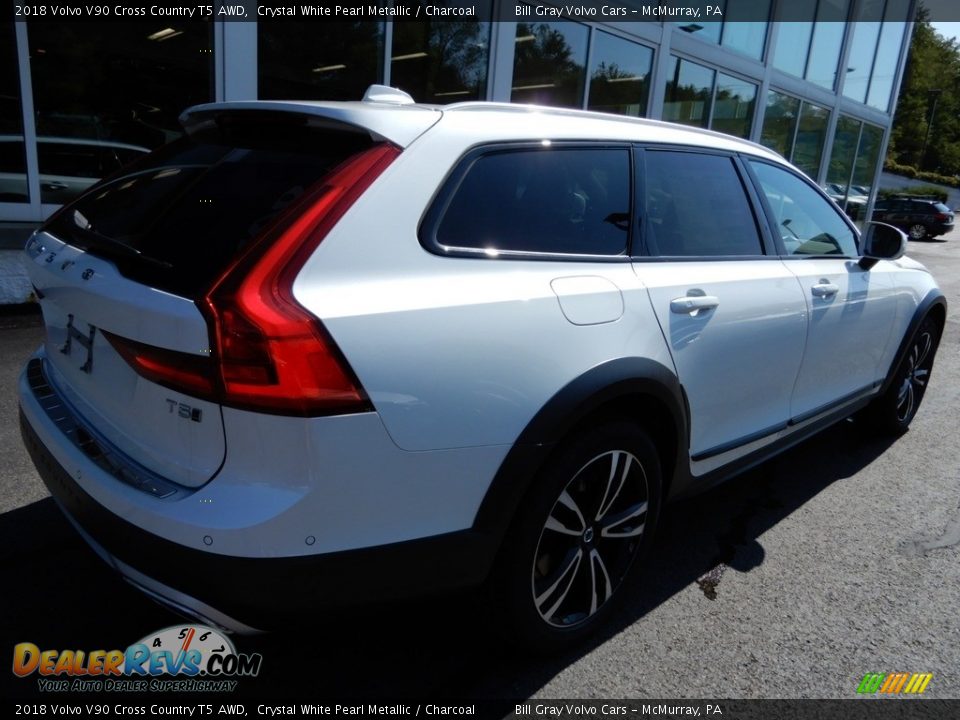 2018 Volvo V90 Cross Country T5 AWD Crystal White Pearl Metallic / Charcoal Photo #2