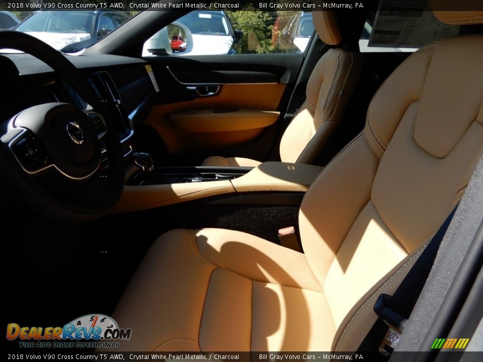 2018 Volvo V90 Cross Country T5 AWD Crystal White Pearl Metallic / Charcoal Photo #7
