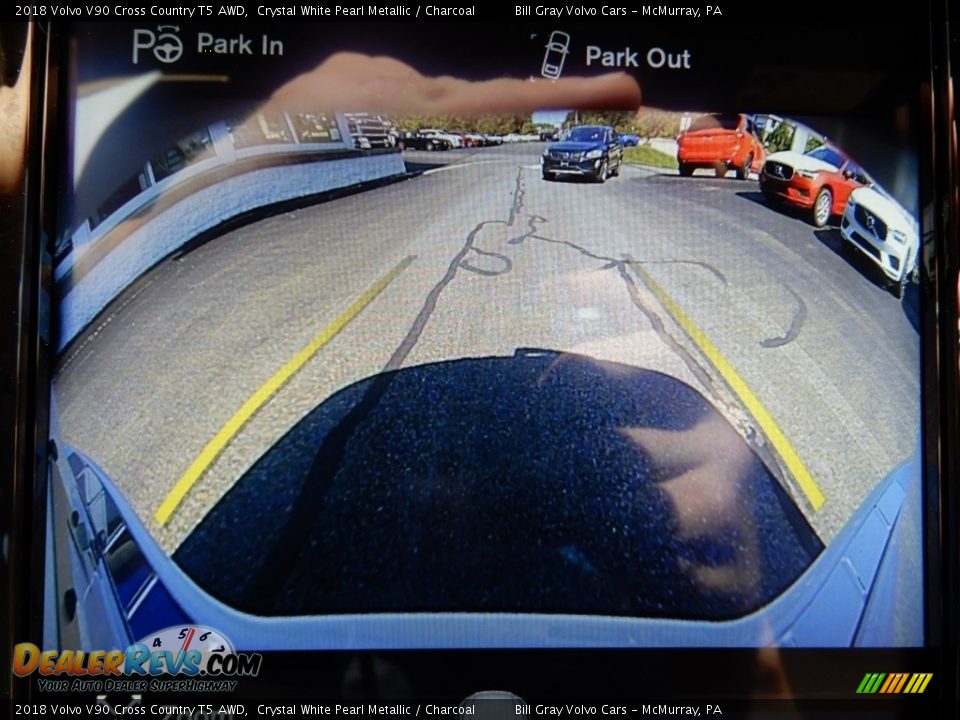 2018 Volvo V90 Cross Country T5 AWD Crystal White Pearl Metallic / Charcoal Photo #14