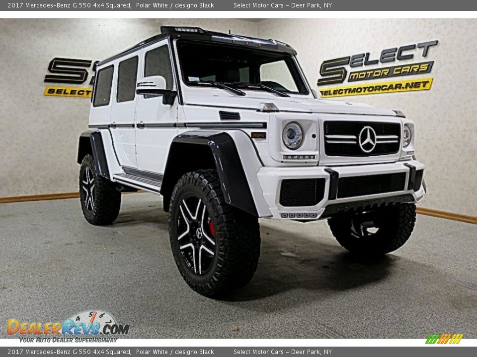 2017 Mercedes-Benz G 550 4x4 Squared Polar White / designo Black Photo #3