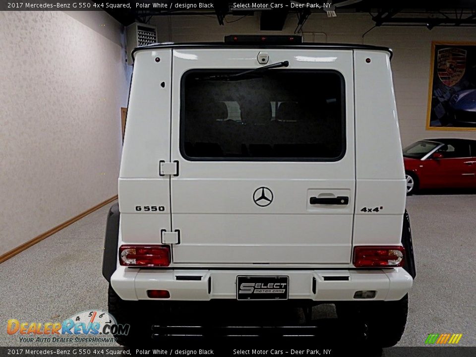 2017 Mercedes-Benz G 550 4x4 Squared Polar White / designo Black Photo #5
