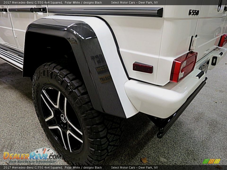 2017 Mercedes-Benz G 550 4x4 Squared Polar White / designo Black Photo #6