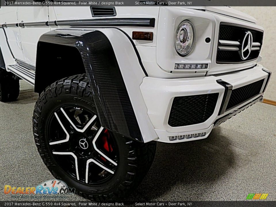 2017 Mercedes-Benz G 550 4x4 Squared Polar White / designo Black Photo #8