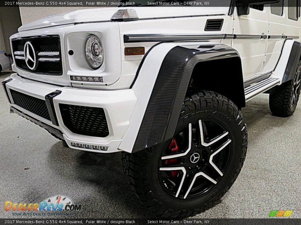 2017 Mercedes-Benz G 550 4x4 Squared Polar White / designo Black Photo #9