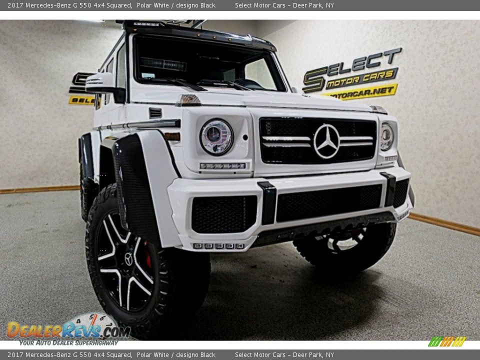 2017 Mercedes-Benz G 550 4x4 Squared Polar White / designo Black Photo #10