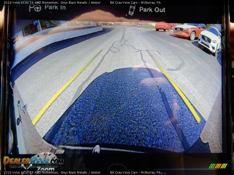 2019 Volvo XC90 T6 AWD Momentum Onyx Black Metallic / Amber Photo #14