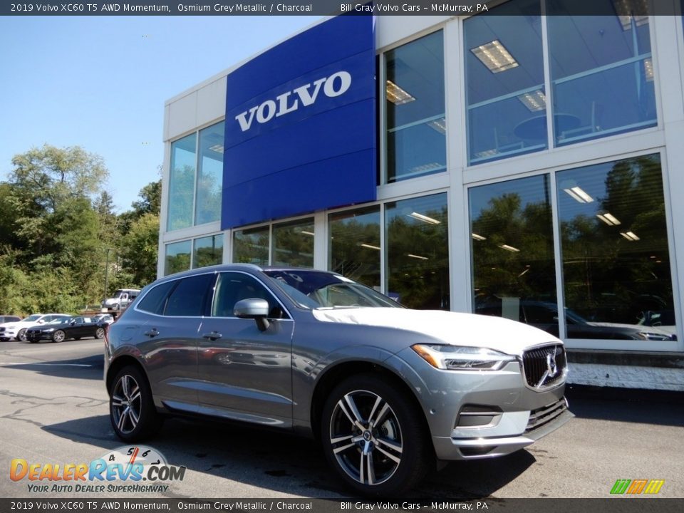 2019 Volvo XC60 T5 AWD Momentum Osmium Grey Metallic / Charcoal Photo #1