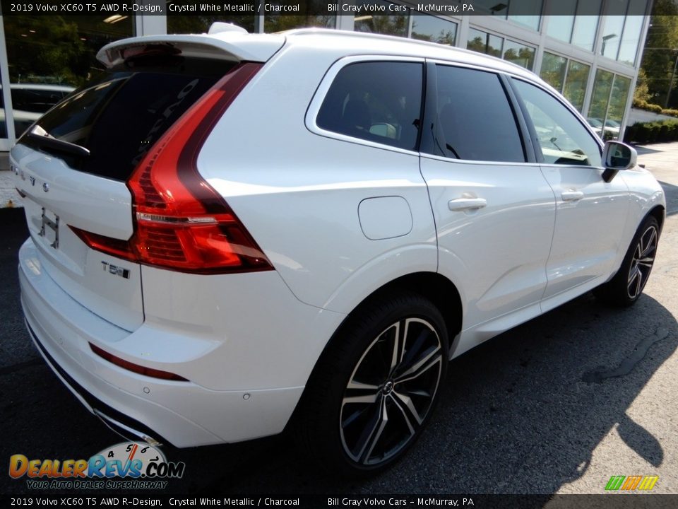 2019 Volvo XC60 T5 AWD R-Design Crystal White Metallic / Charcoal Photo #2