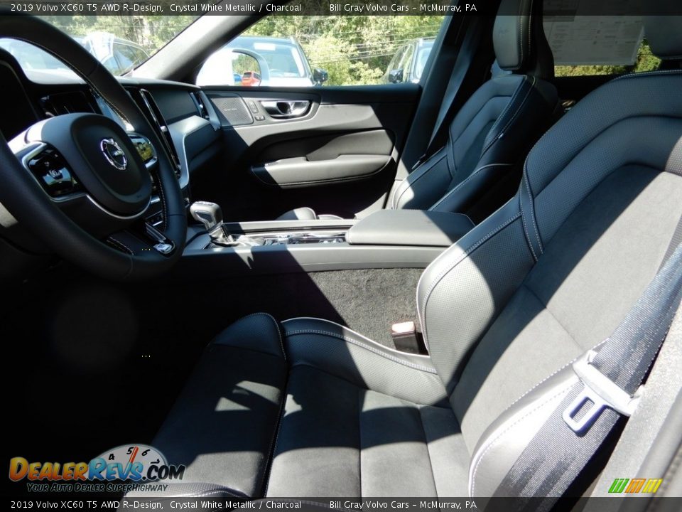 2019 Volvo XC60 T5 AWD R-Design Crystal White Metallic / Charcoal Photo #7