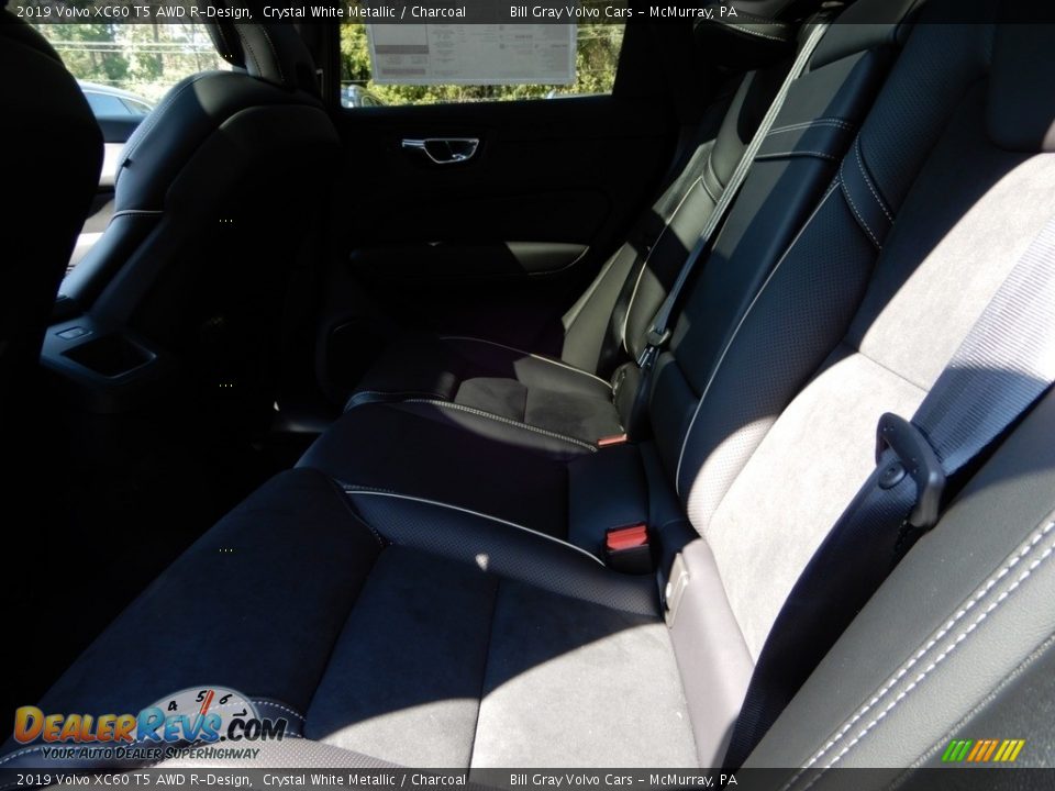 2019 Volvo XC60 T5 AWD R-Design Crystal White Metallic / Charcoal Photo #8
