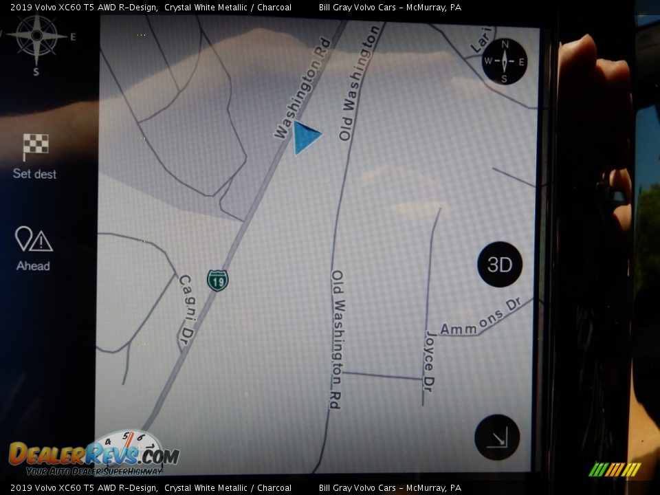 2019 Volvo XC60 T5 AWD R-Design Crystal White Metallic / Charcoal Photo #13