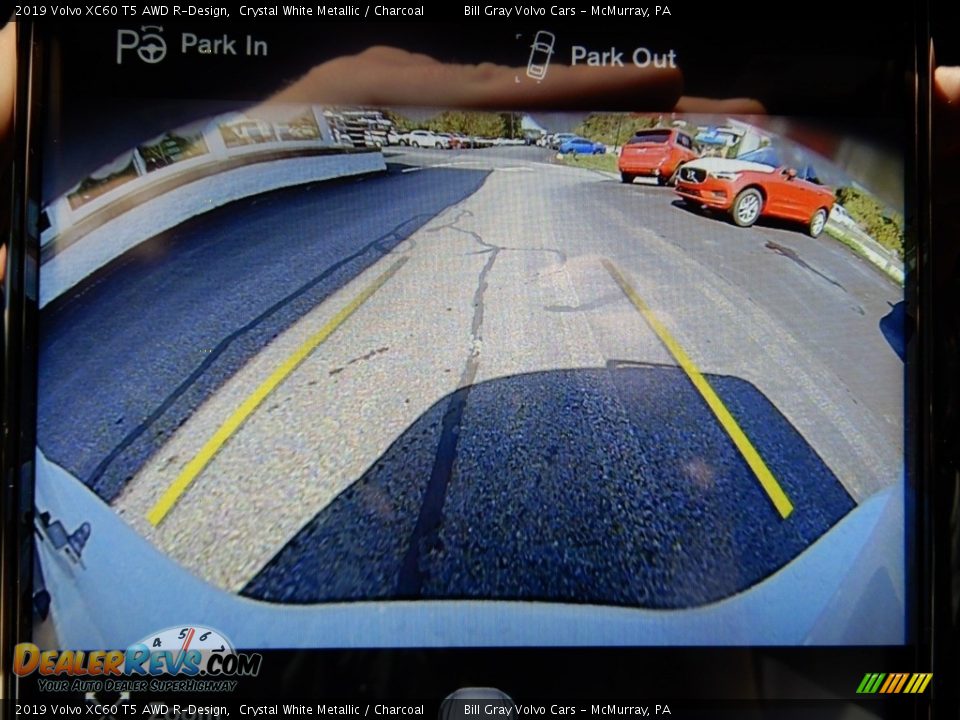 2019 Volvo XC60 T5 AWD R-Design Crystal White Metallic / Charcoal Photo #14