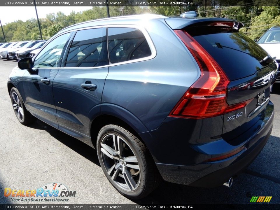 2019 Volvo XC60 T6 AWD Momentum Denim Blue Metallic / Amber Photo #4