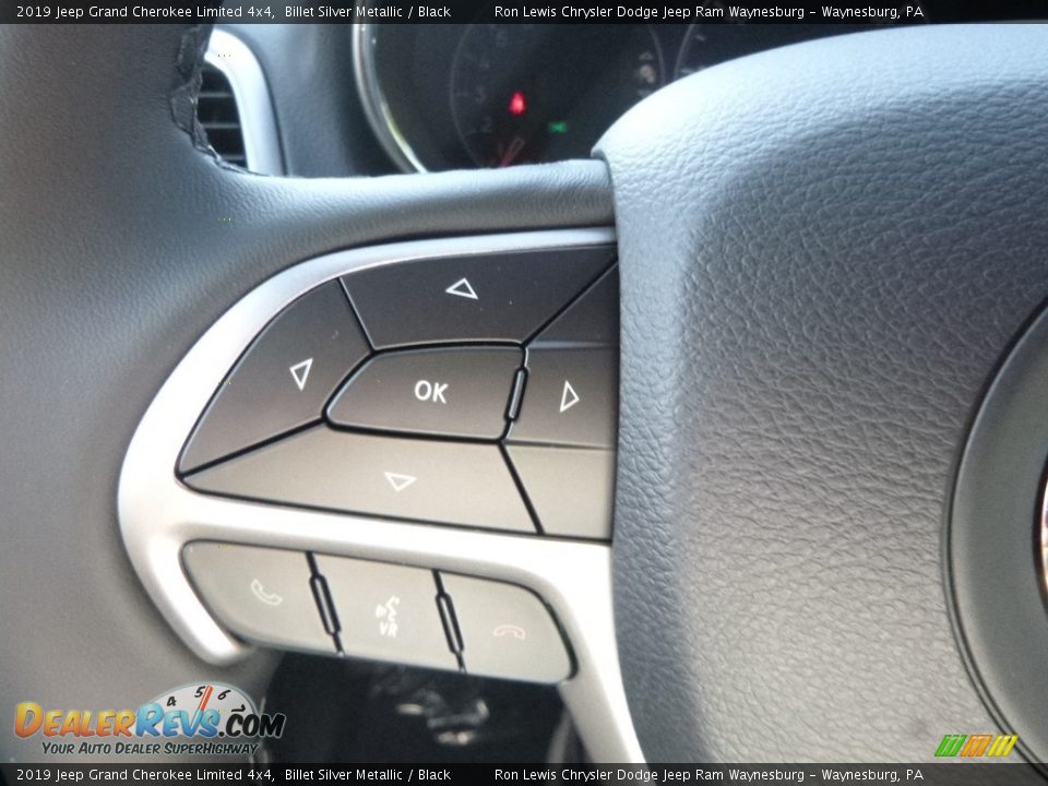 2019 Jeep Grand Cherokee Limited 4x4 Billet Silver Metallic / Black Photo #18