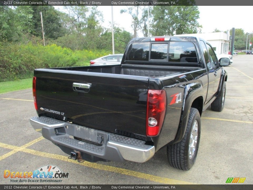 2012 Chevrolet Colorado LT Extended Cab 4x4 Black / Ebony Photo #3
