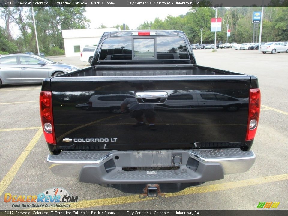 2012 Chevrolet Colorado LT Extended Cab 4x4 Black / Ebony Photo #4
