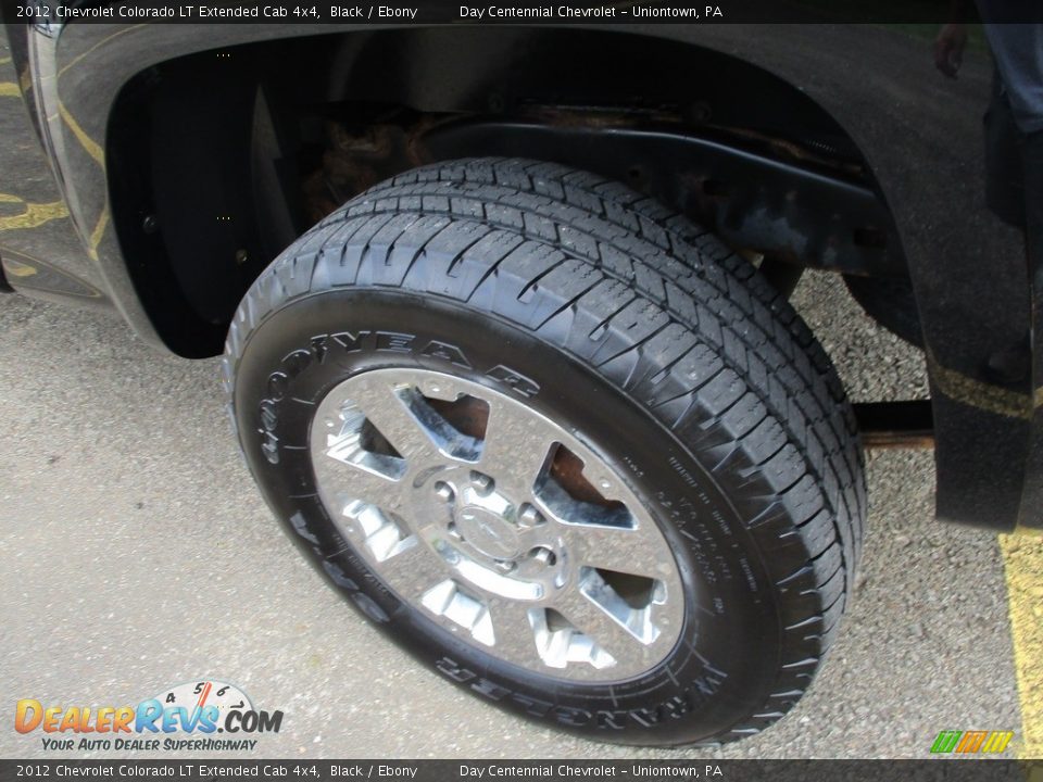 2012 Chevrolet Colorado LT Extended Cab 4x4 Black / Ebony Photo #9