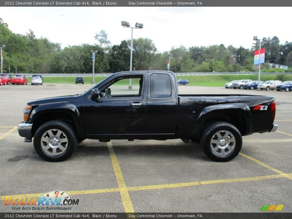 2012 Chevrolet Colorado LT Extended Cab 4x4 Black / Ebony Photo #11