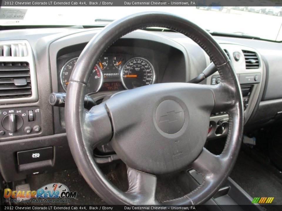 2012 Chevrolet Colorado LT Extended Cab 4x4 Black / Ebony Photo #25