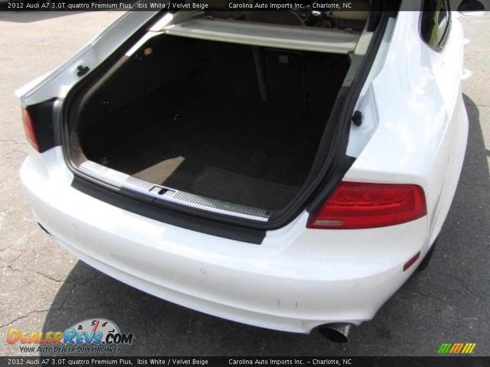 2012 Audi A7 3.0T quattro Premium Plus Ibis White / Velvet Beige Photo #21