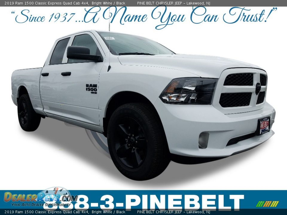 2019 Ram 1500 Classic Express Quad Cab 4x4 Bright White / Black Photo #1