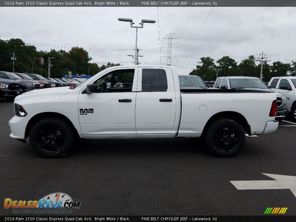 2019 Ram 1500 Classic Express Quad Cab 4x4 Bright White / Black Photo #3