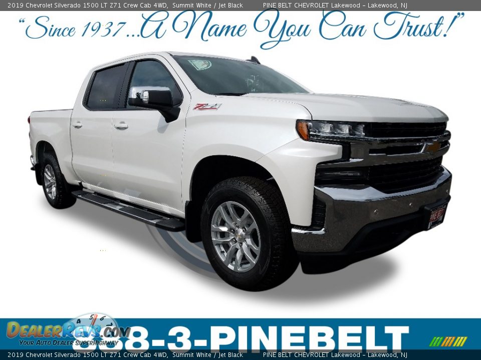 2019 Chevrolet Silverado 1500 LT Z71 Crew Cab 4WD Summit White / Jet Black Photo #1