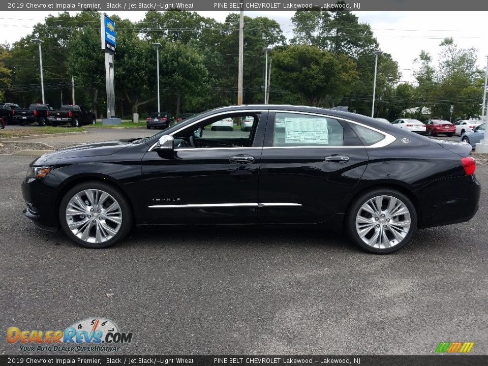 2019 Chevrolet Impala Premier Black / Jet Black/­Light Wheat Photo #3