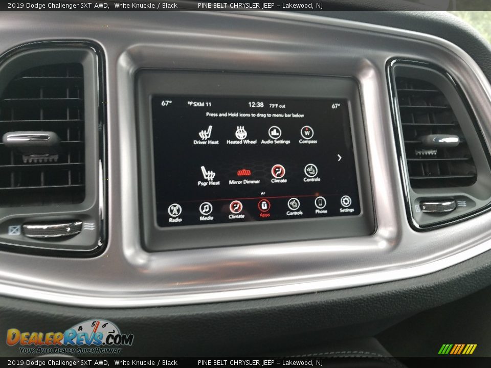 Controls of 2019 Dodge Challenger SXT AWD Photo #10