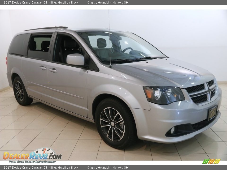 2017 Dodge Grand Caravan GT Billet Metallic / Black Photo #1
