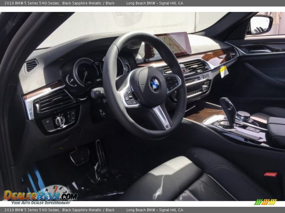 2019 BMW 5 Series 540i Sedan Black Sapphire Metallic / Black Photo #4