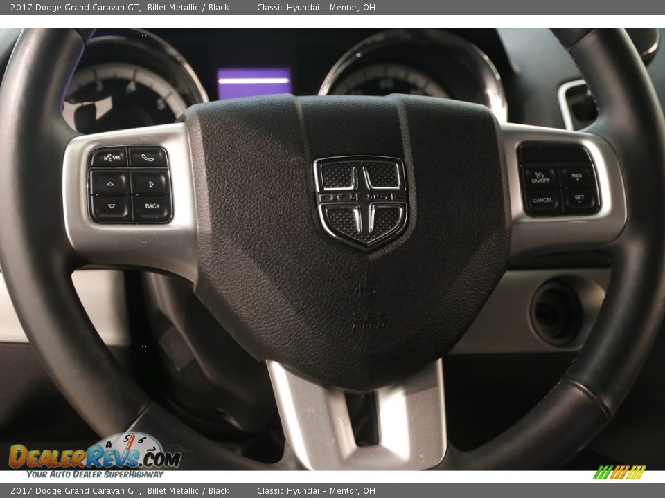 2017 Dodge Grand Caravan GT Billet Metallic / Black Photo #7