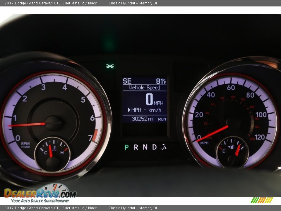 2017 Dodge Grand Caravan GT Billet Metallic / Black Photo #8