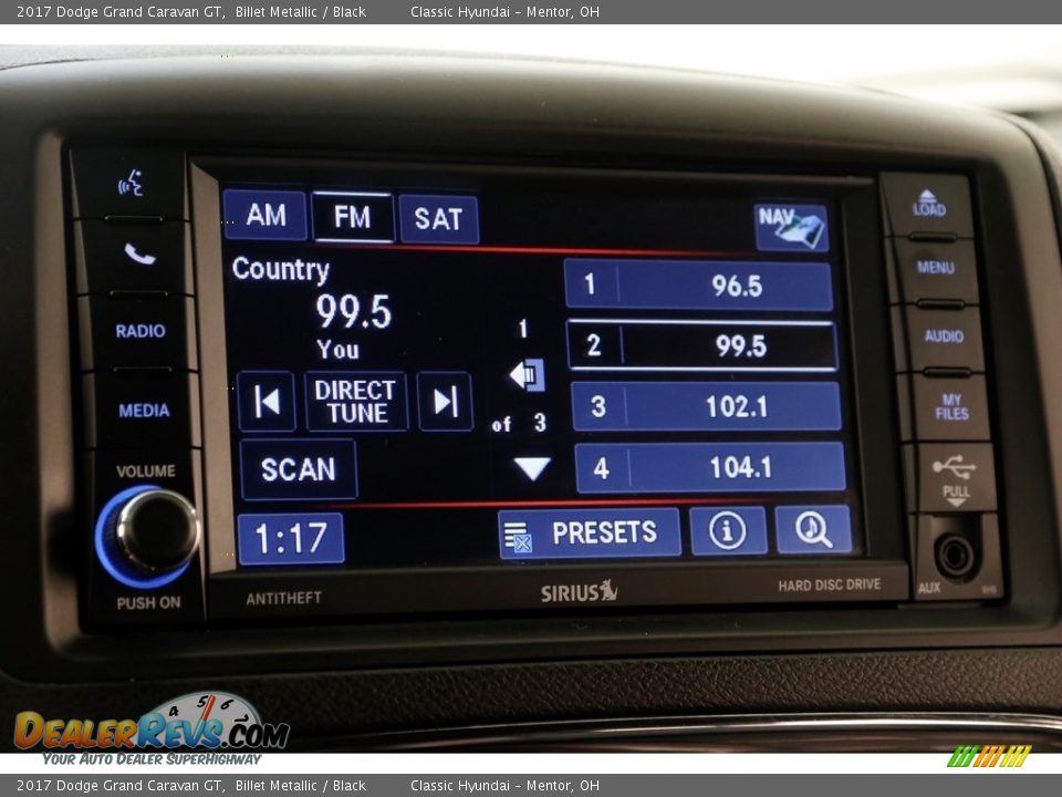 2017 Dodge Grand Caravan GT Billet Metallic / Black Photo #10
