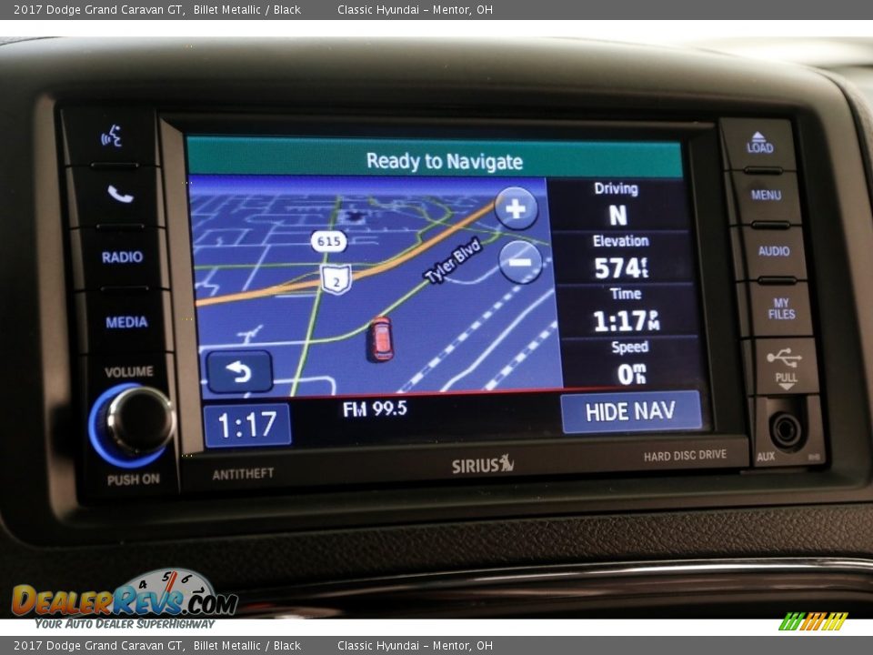 2017 Dodge Grand Caravan GT Billet Metallic / Black Photo #11