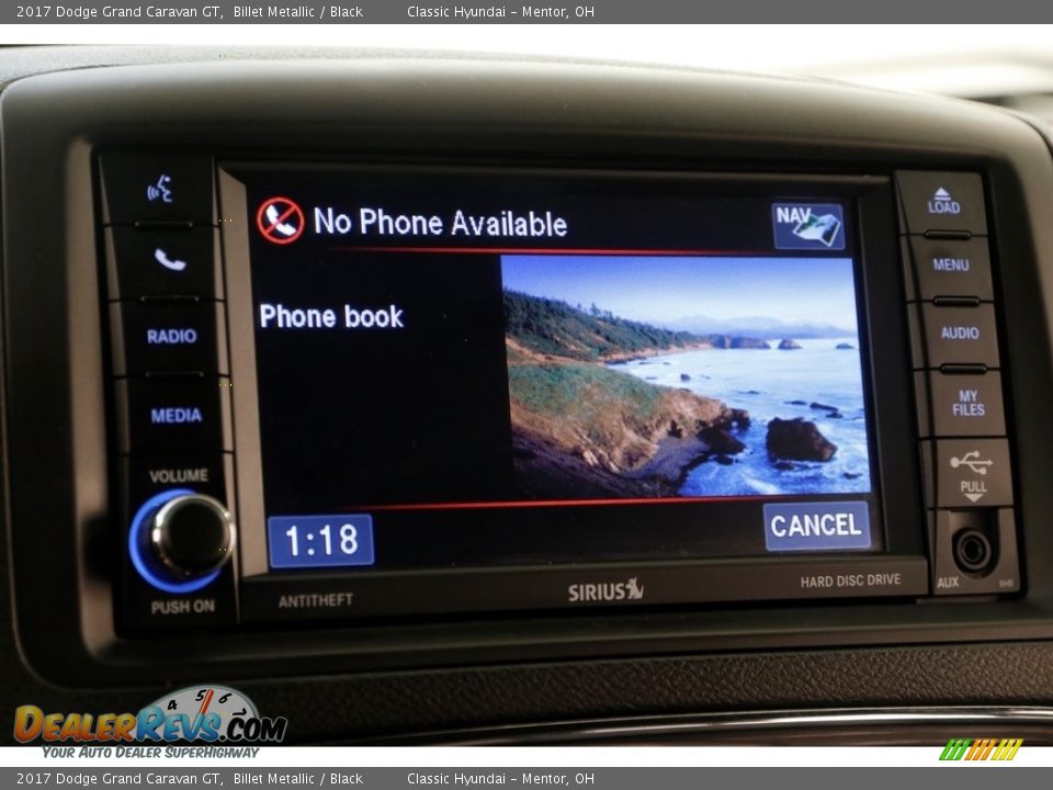 2017 Dodge Grand Caravan GT Billet Metallic / Black Photo #12