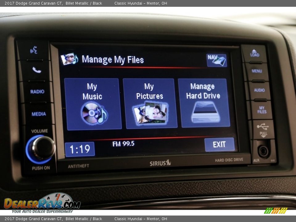 2017 Dodge Grand Caravan GT Billet Metallic / Black Photo #13