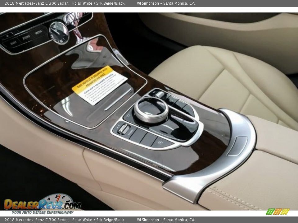 2018 Mercedes-Benz C 300 Sedan Polar White / Silk Beige/Black Photo #7