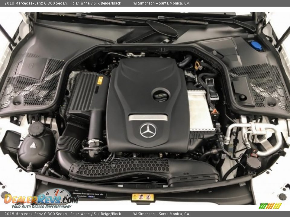 2018 Mercedes-Benz C 300 Sedan Polar White / Silk Beige/Black Photo #8