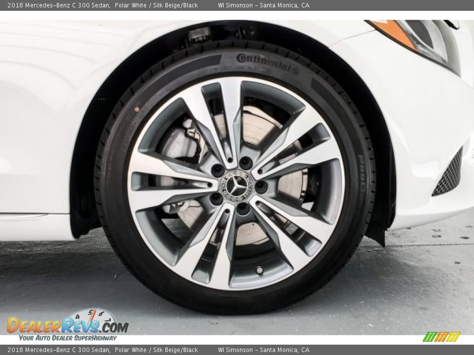 2018 Mercedes-Benz C 300 Sedan Polar White / Silk Beige/Black Photo #9