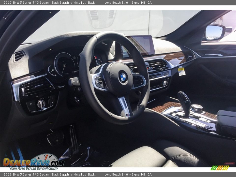 2019 BMW 5 Series 540i Sedan Black Sapphire Metallic / Black Photo #4