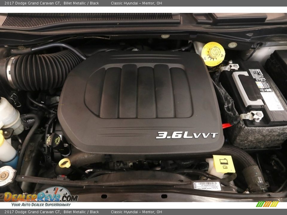 2017 Dodge Grand Caravan GT Billet Metallic / Black Photo #23