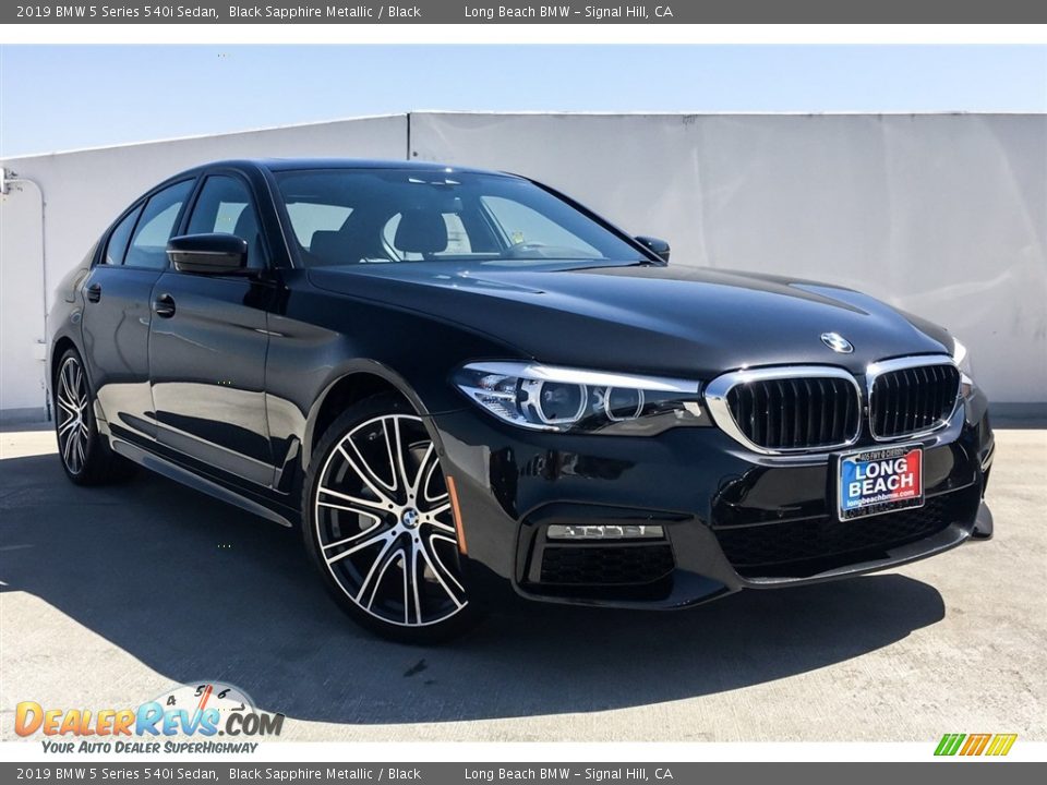 2019 BMW 5 Series 540i Sedan Black Sapphire Metallic / Black Photo #12