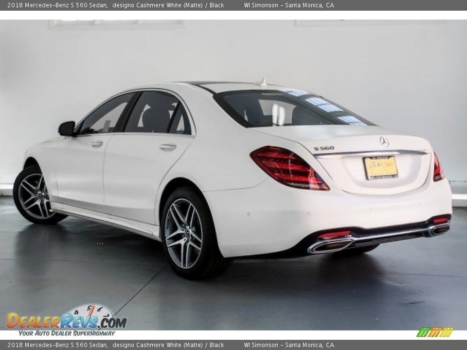 2018 Mercedes-Benz S 560 Sedan designo Cashmere White (Matte) / Black Photo #2