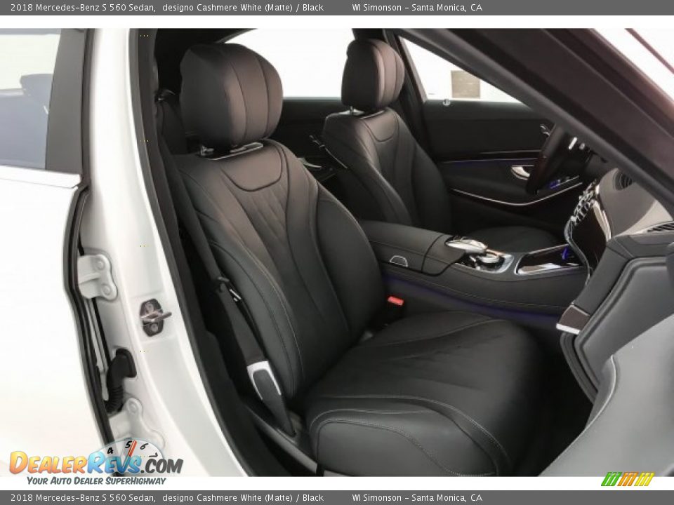2018 Mercedes-Benz S 560 Sedan designo Cashmere White (Matte) / Black Photo #5