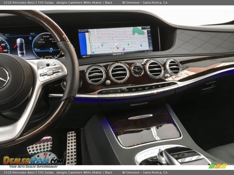 2018 Mercedes-Benz S 560 Sedan designo Cashmere White (Matte) / Black Photo #6