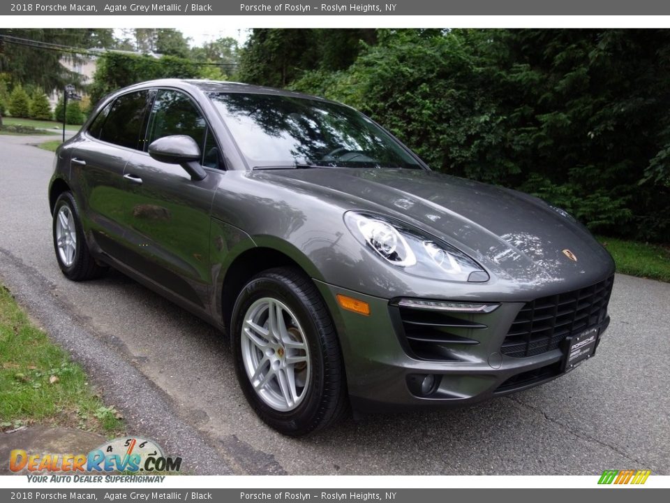 2018 Porsche Macan Agate Grey Metallic / Black Photo #8