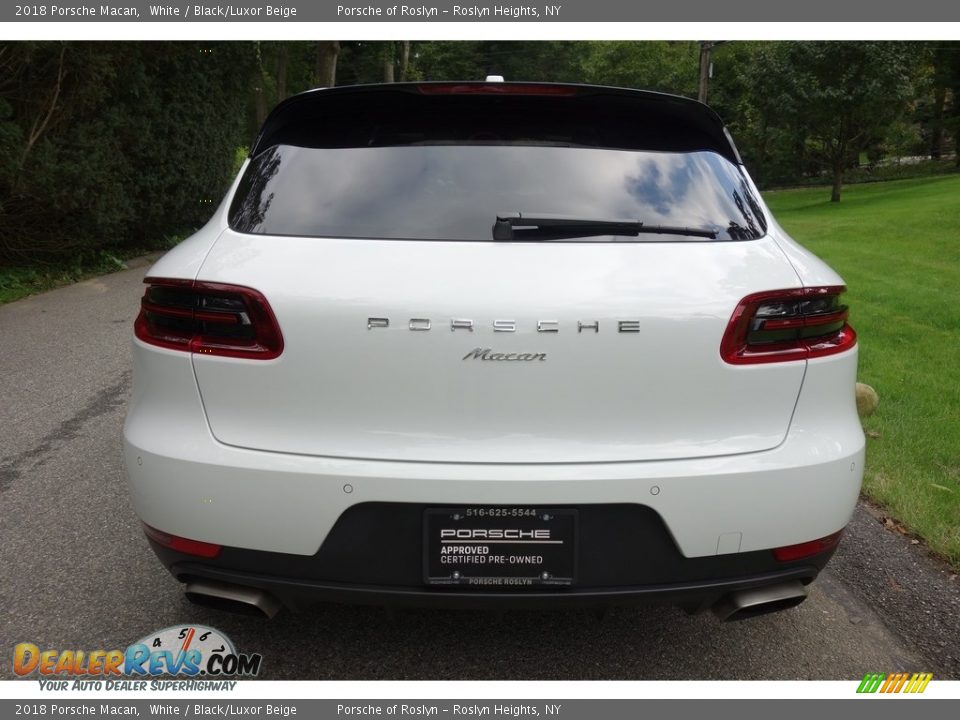 2018 Porsche Macan White / Black/Luxor Beige Photo #5