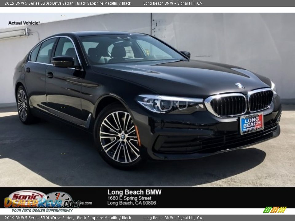 2019 BMW 5 Series 530i xDrive Sedan Black Sapphire Metallic / Black Photo #1