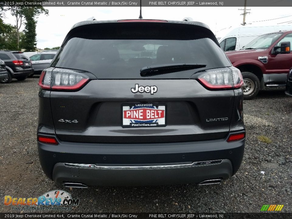 2019 Jeep Cherokee Limited 4x4 Granite Crystal Metallic / Black/Ski Grey Photo #5